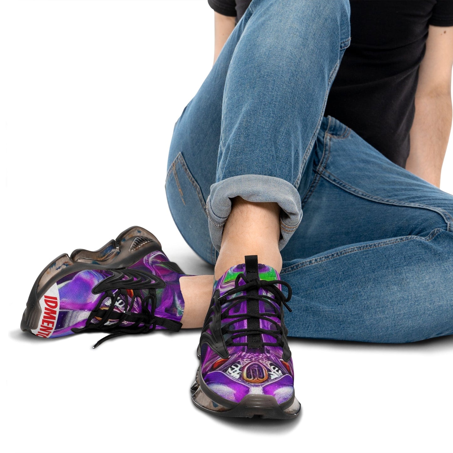 IDMENTO SKS1s Black Mesh Sneakers