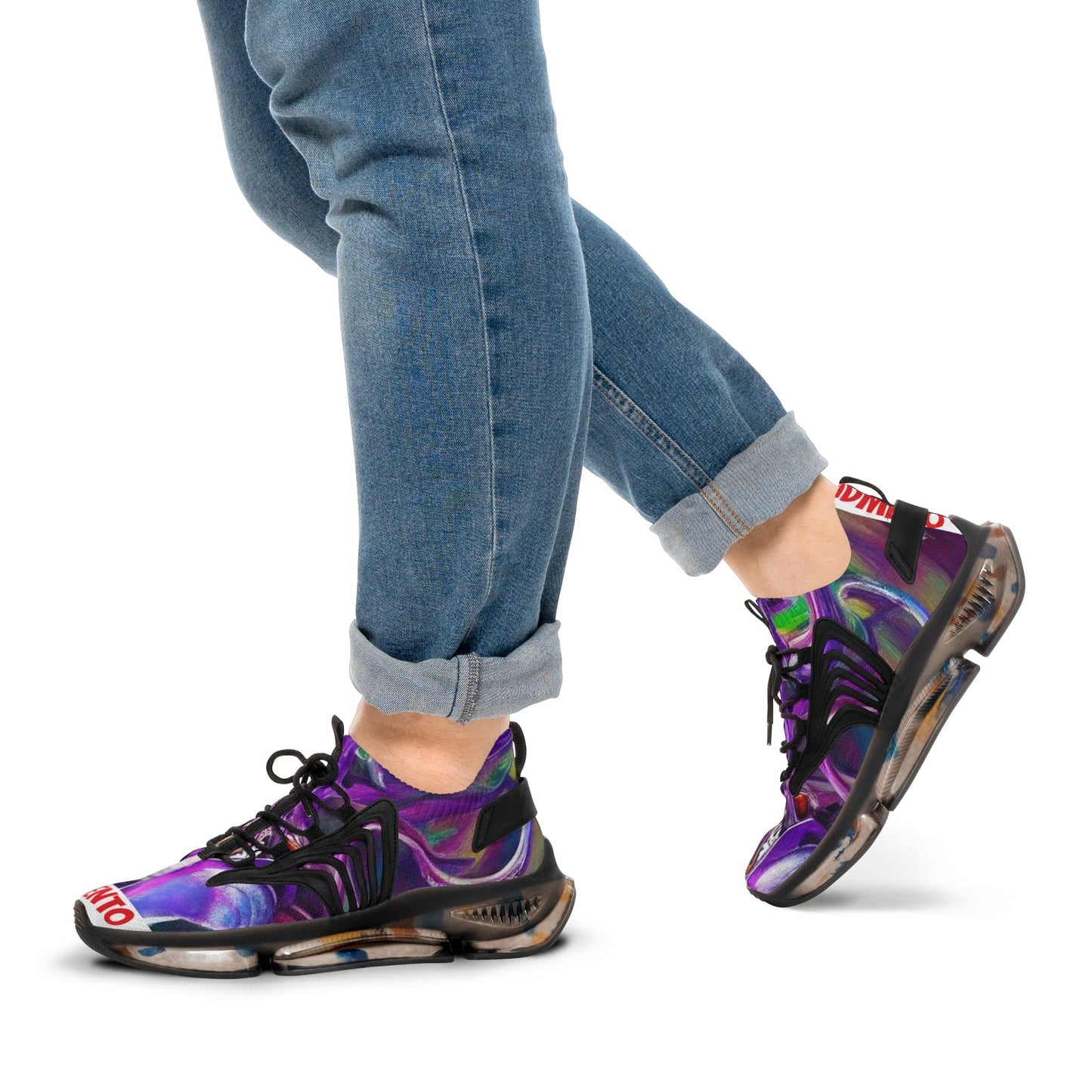 IDMENTO SKS1s Black Mesh Sneakers