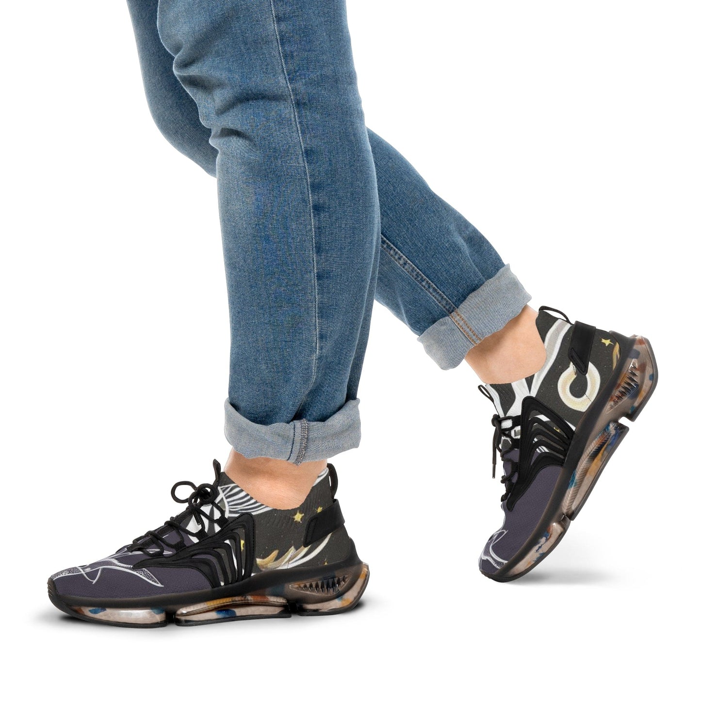 IDMENTO SKS2s Black Mesh Sneakers