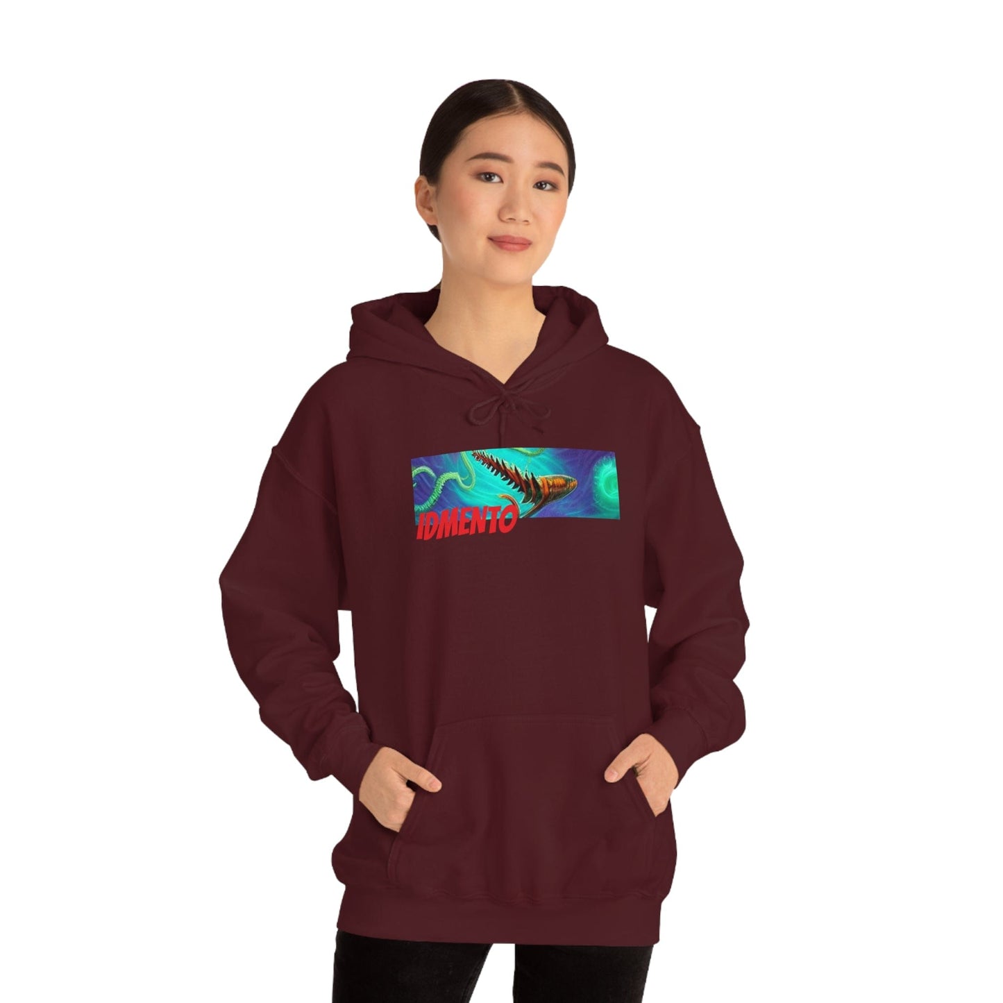 IDMENTO SquidKraken Series H1 Maroon Hoodie