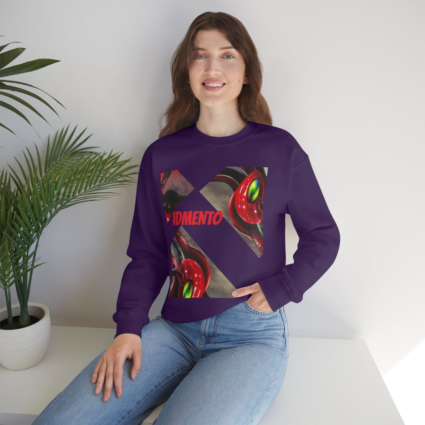 IDMENTO SquidKraken Series Crewneck Sweatshirt M1 Purple