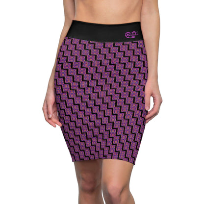 IDMENTO Purrmonic Pencil Skirt