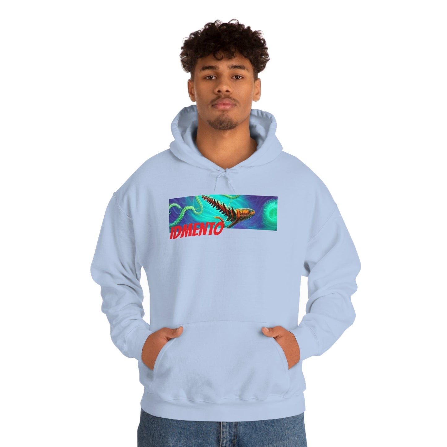 IDMENTO SquidKraken Series H1 Light-Blue Hoodie