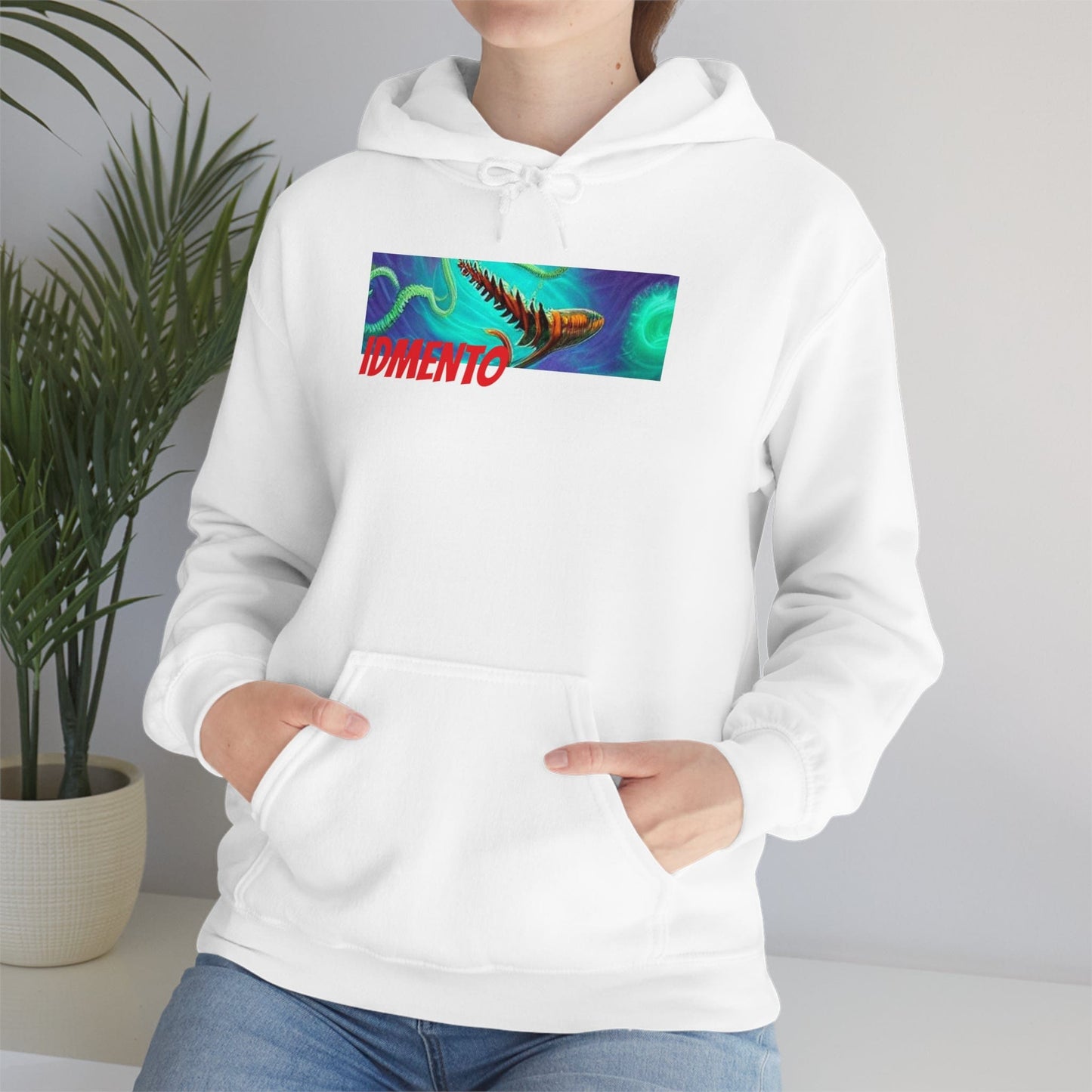 IDMENTO SquidKraken Series H1 White Hoodie