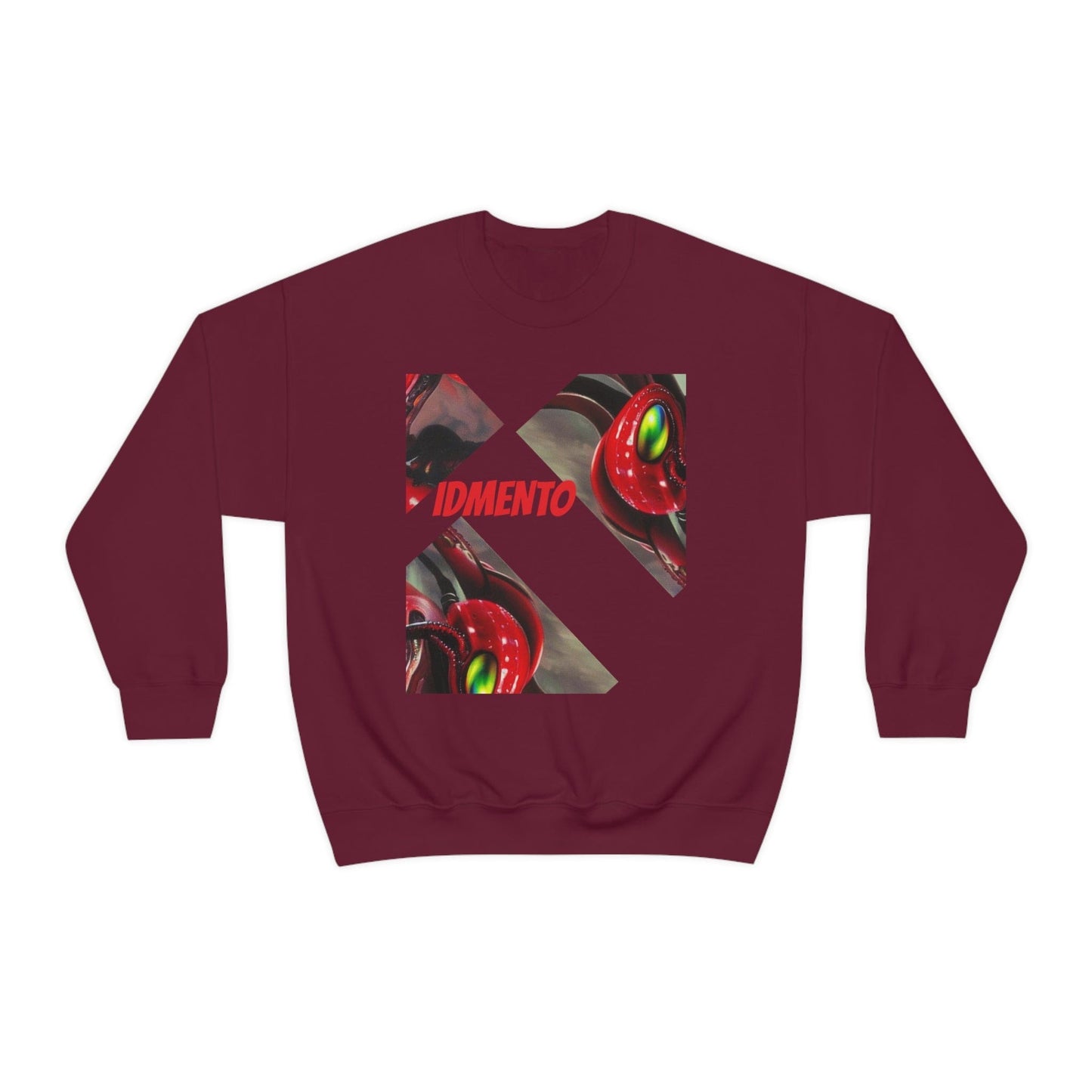 IDMENTO SquidKraken Series Crewneck Sweatshirt M1 Maroon