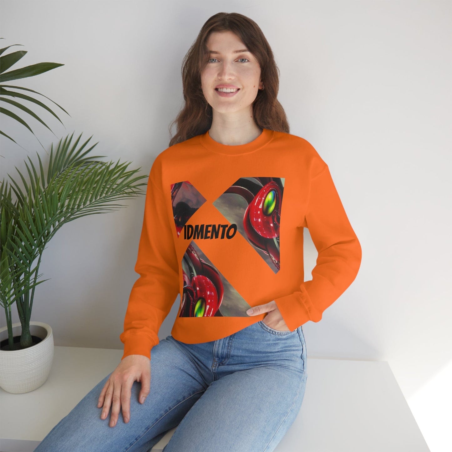 IDMENTO SquidKraken Series Crewneck Sweatshirt M1 Orange