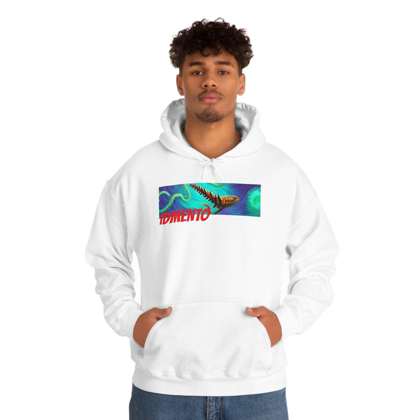 IDMENTO SquidKraken Series H1 White Hoodie