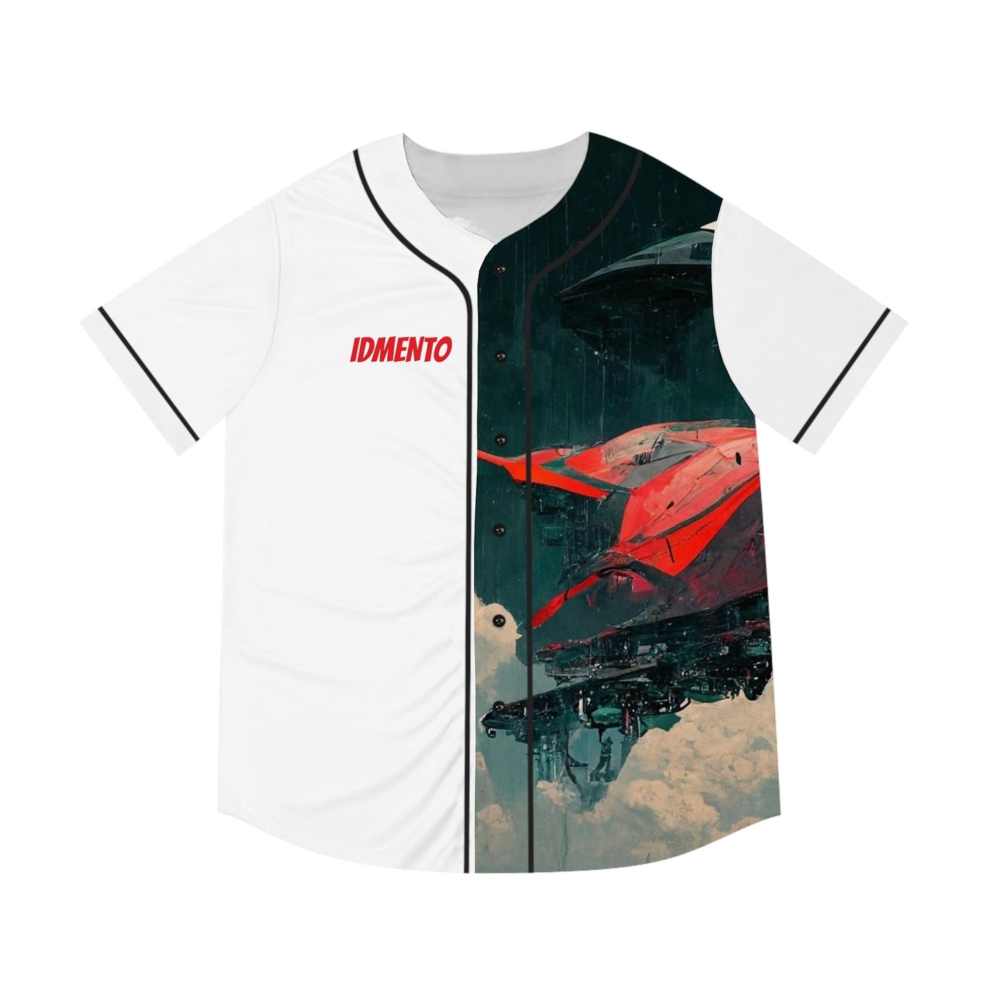 IDMENTO Space Venture B1 Black Baseball Jersey